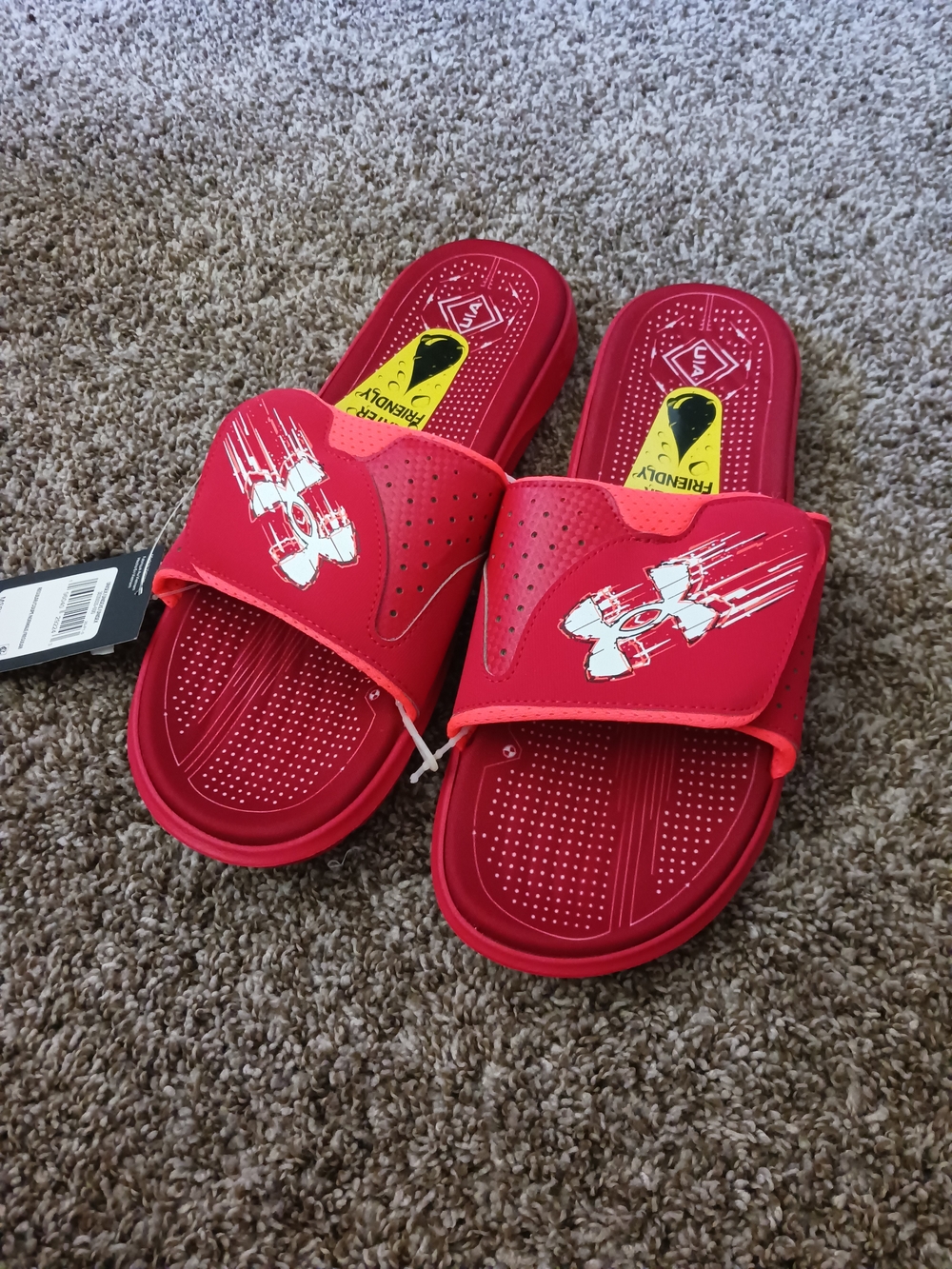 NWT Under Armour Men's Velcro Slide Sandals 14